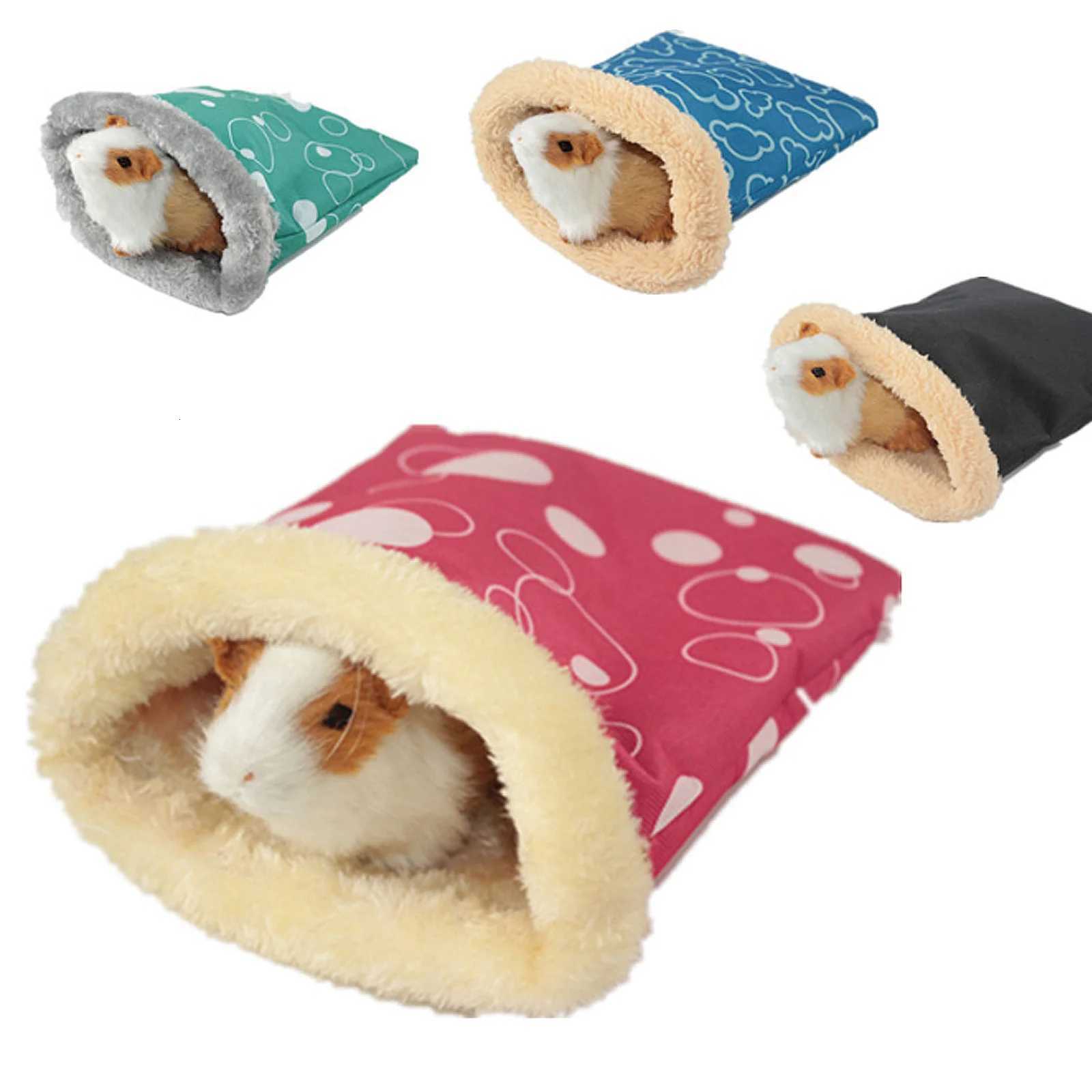 Warm Sleeping Bag For Hamster Soft Wrap Nest Bed Small Pet Snuggle Sack Cozy Hideout Pouch Lightweight For Guinea Pig M251206