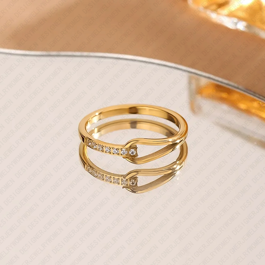 Ring Designer Ring for Women Diamond Ring Geometric Shape Rings Luxury Jewlery Designer for Women Elegant Timeless Statement Exquisite Gift Premium Ex