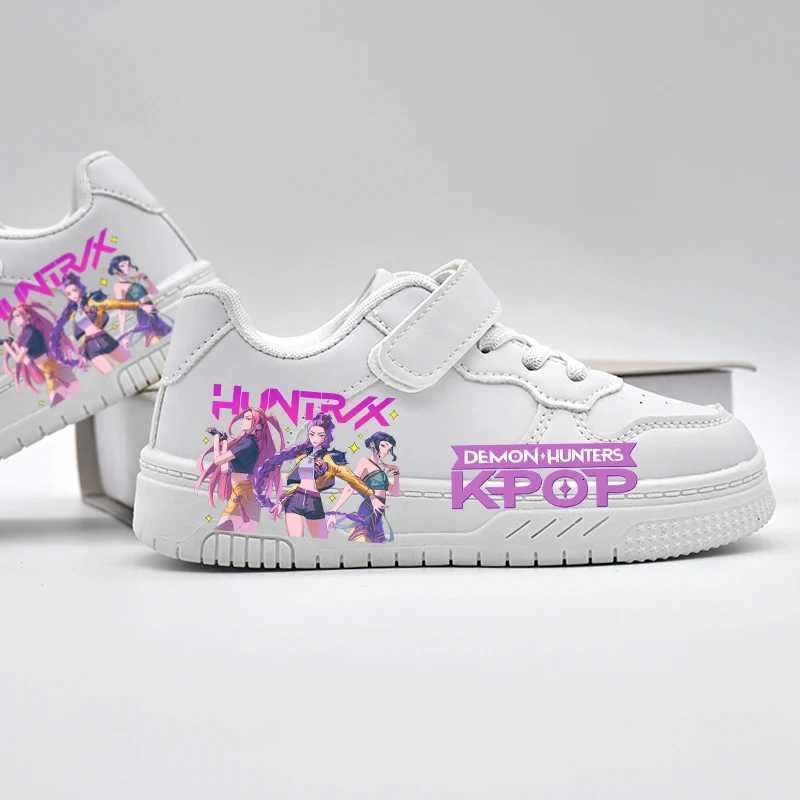 Childrens Fashion KPOP Casual Shoes Kids New Design White Sport Shoes Student Boys Girls Anti-slip Outdoor Breathable Sneakers W251205