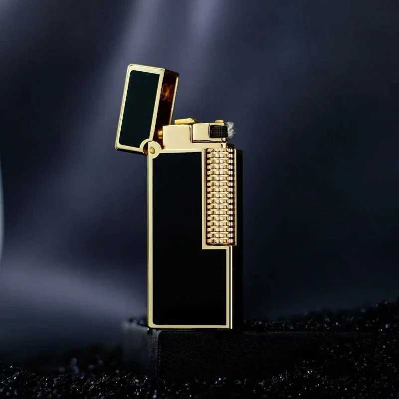 Kerosene Lighter Z728 Narrow hine Flip-top Resin Craft Business Side-sliding Mechanical Lighter H251206