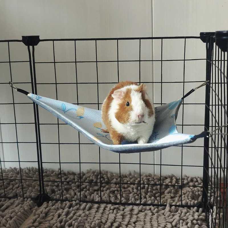 Summer Cooling Hamster Triangle Hammock Hanging Beds Rattan Mat for Small Animal Chinchillas Sugar Glider Squirrel Pets Supplies M251206