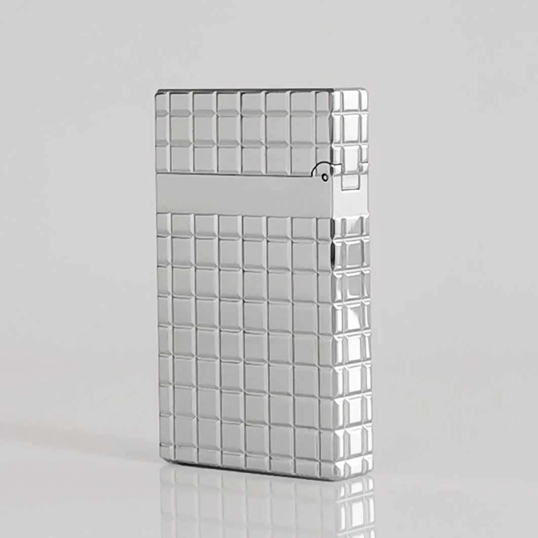 Gas Lighter Large Square Gas Butane Rechargeable Bright Sound For Thanksgiving Gift Collection Metal 100 H251206