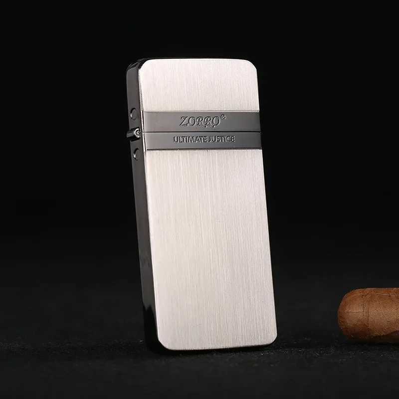 Genuine Kerosene Grinding Wheel Lighter Brass tra-thin Elegant Gift for Boyfriend Birthday Gift Personali H251206