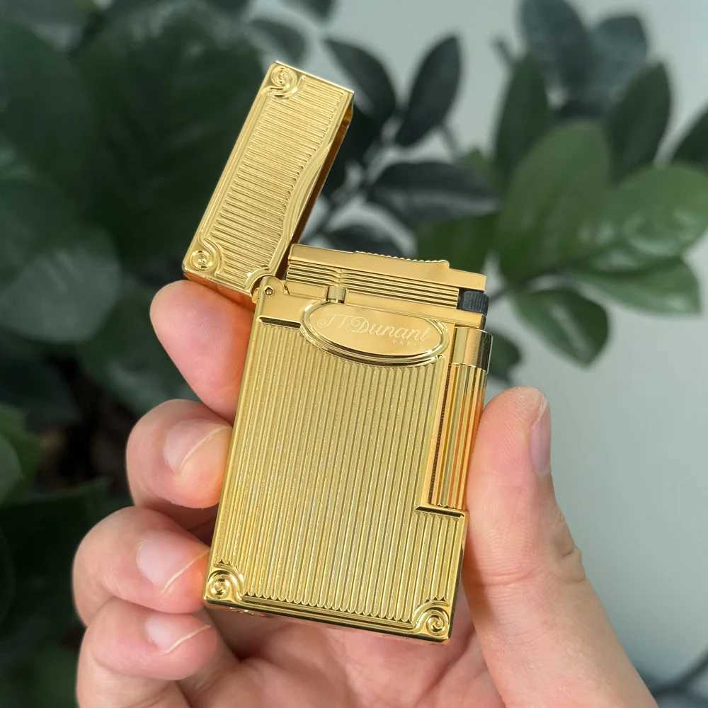 ical Metal Gas Lighter Brand L2 Bright Ding Sound Smoking Cigarette Tools for Men Gifts Refillable H251206