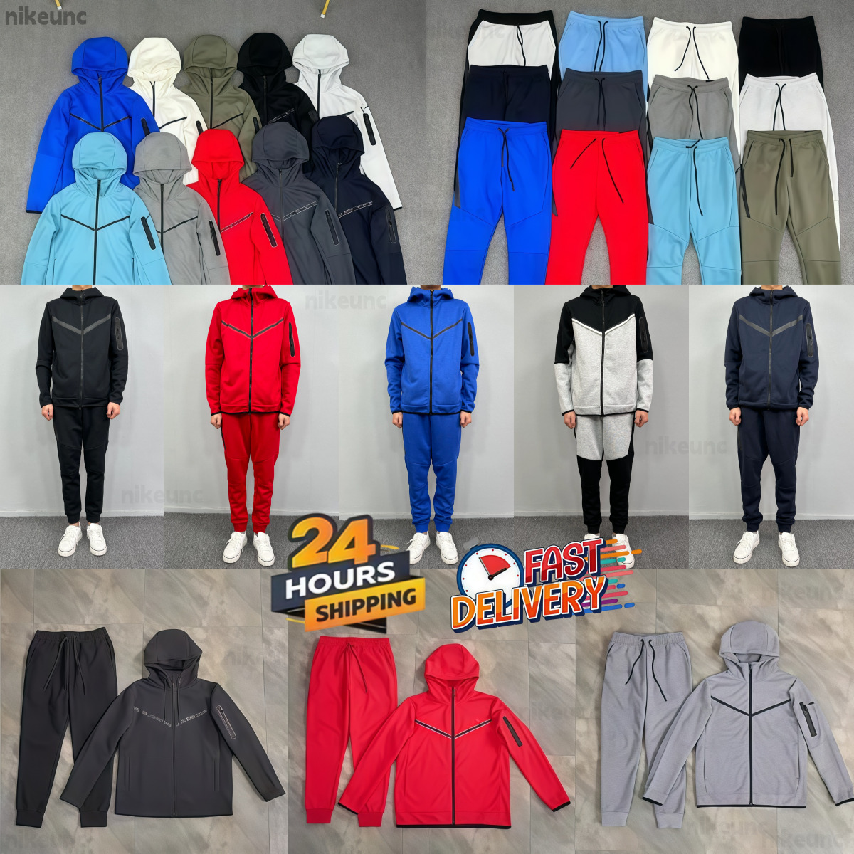 2026 niketechfleece sportwear tracksuit designer hoodie tracksuit Basketball Football Outfit Two iece set Women and men Hoodies sweatants sort suits