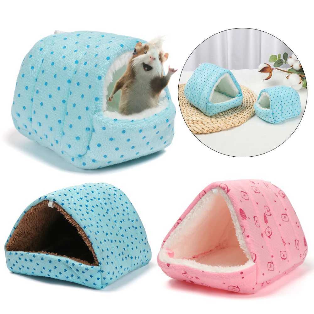 1 Pcs Hamster House Guinea Pig Nest Small Animal Sleeping Bed Winter Warm Cotton Mat Soft Accessories For Rodent/Guinea Pig/Rat M251206