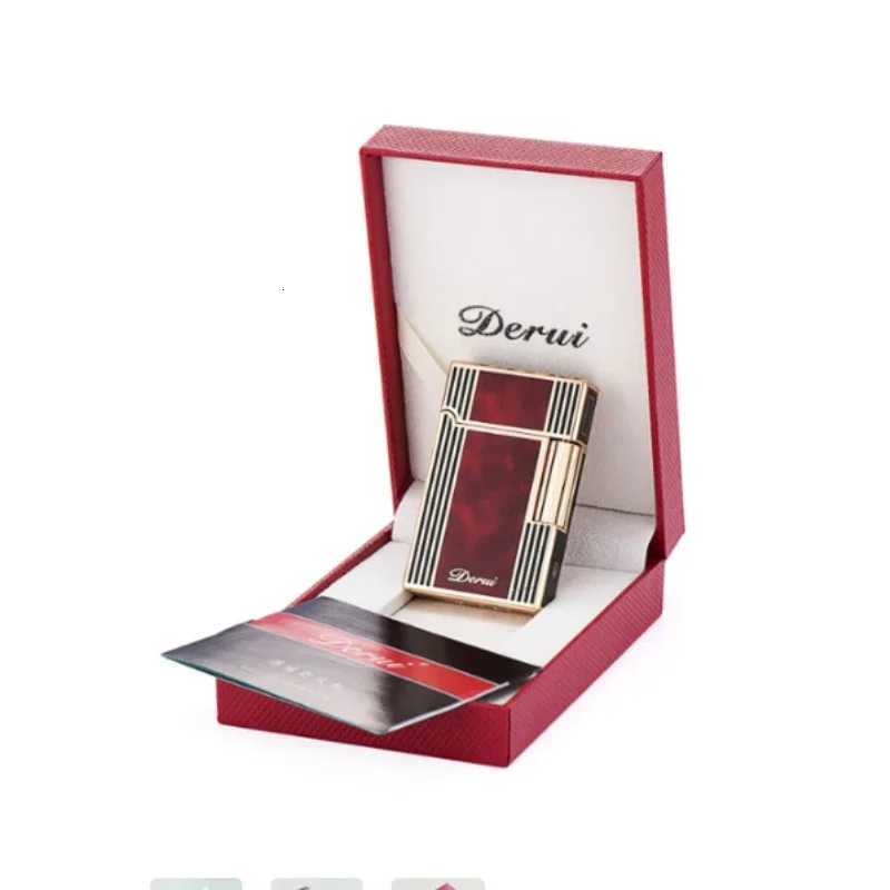 Derui Rechargeable Lighter Side Slide Mens Lighter in Gift Box Ces in Many Options and Styles Very Cool Lighter H251206