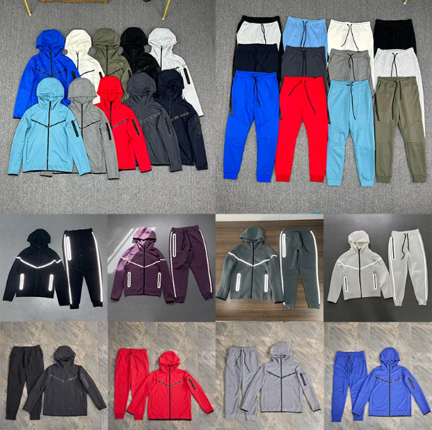 tech fleece tracksuit comfortable niketech fleece designer hoodie tracksuit Basketball Football Outfit Two piece set Women and men Hoodies sweatpants sport suits