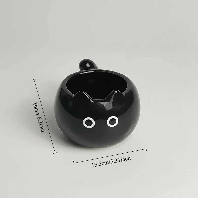 Ceramic Mug Cute Cat Shaped Underglaze Colored Cartoon Siamese Cat Coffee Cups Home Breakfast Milk Coffee Mug Birthday Gift Cup M251206 - view 7