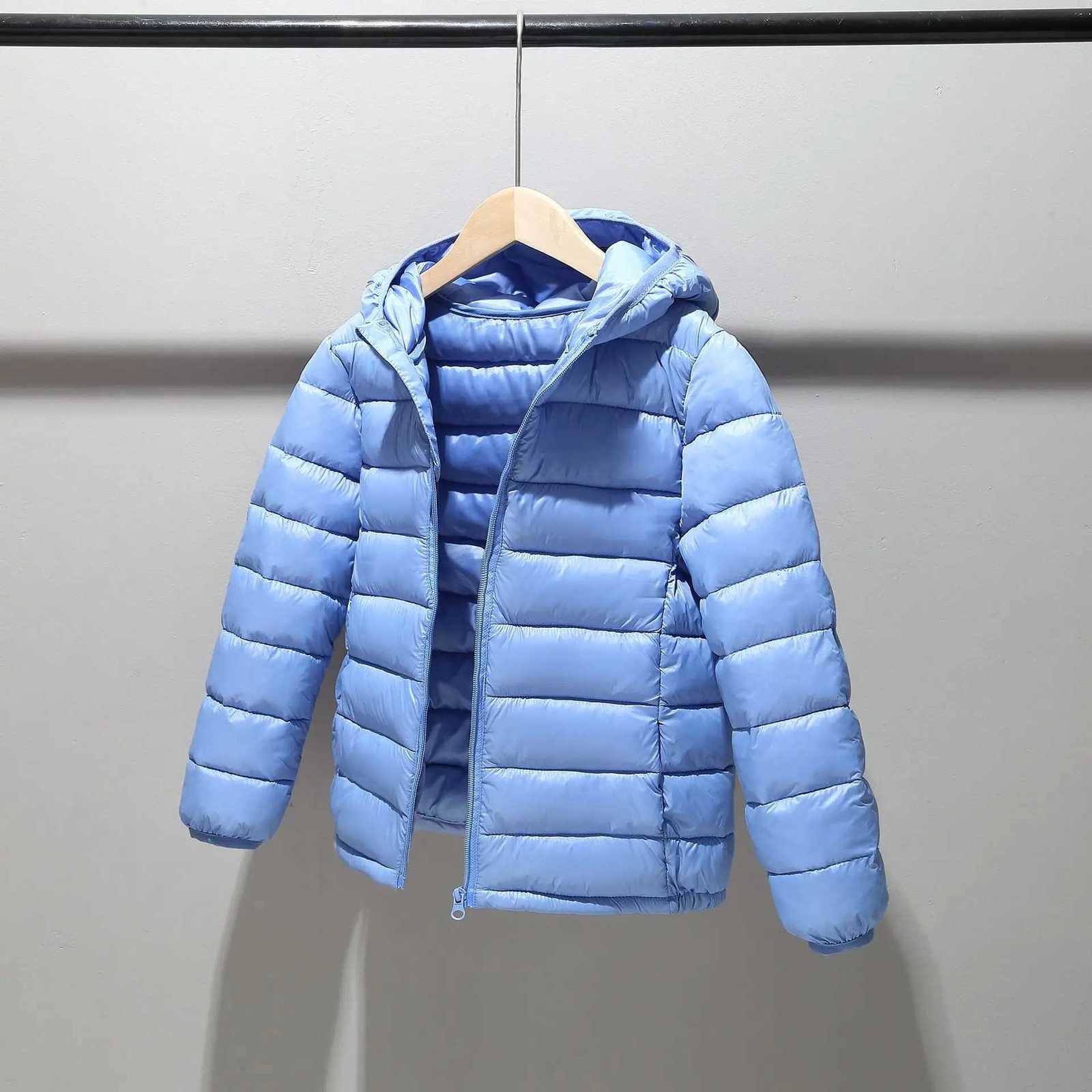 Autumn Winter Children 3-13 Years Old Cotton Padded Clothes for Boys Girls Cotton Padded Clothes Kids Hooded CoatsW251206