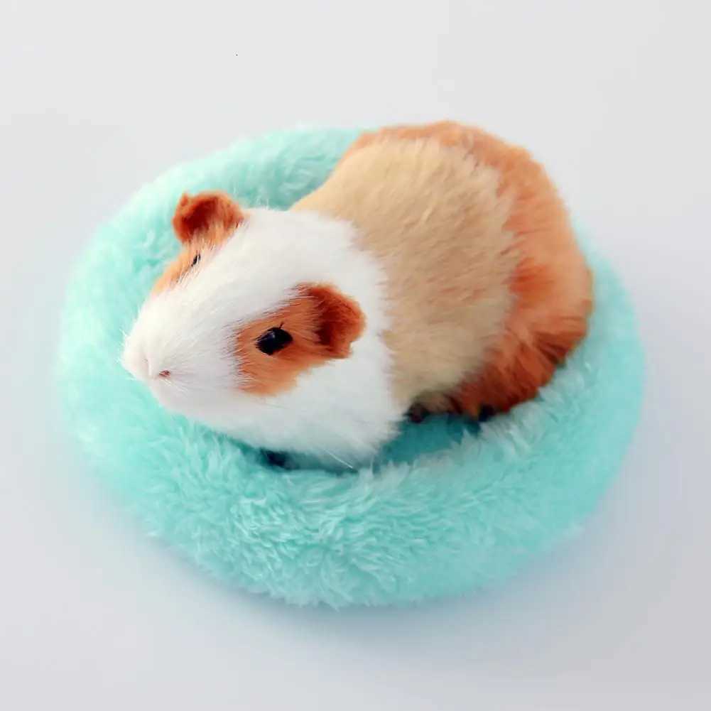 Hamster Bed Circular Hamster Bed Sleep Mat Pad Cute Pet Sofa Hamster Nest Small Animal Soft Cushion for Hedgehog Squirrel Mice M251206