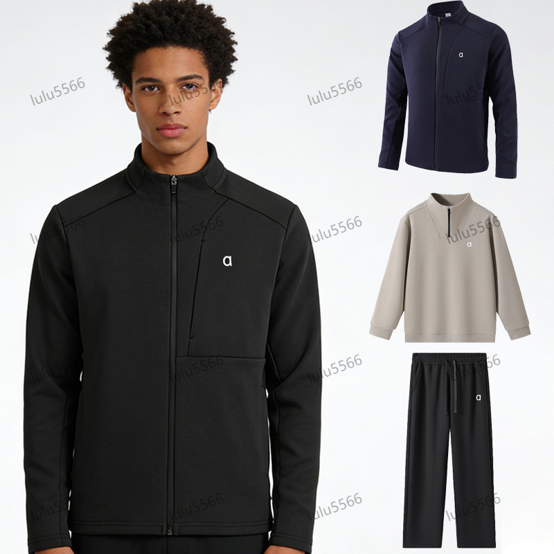 Yoga designer jacket for men tracksuit fashion sweatpants sweatshirts hoodie trousers casual shorts cotton long sleeve men clothes sweatsuit workout sets