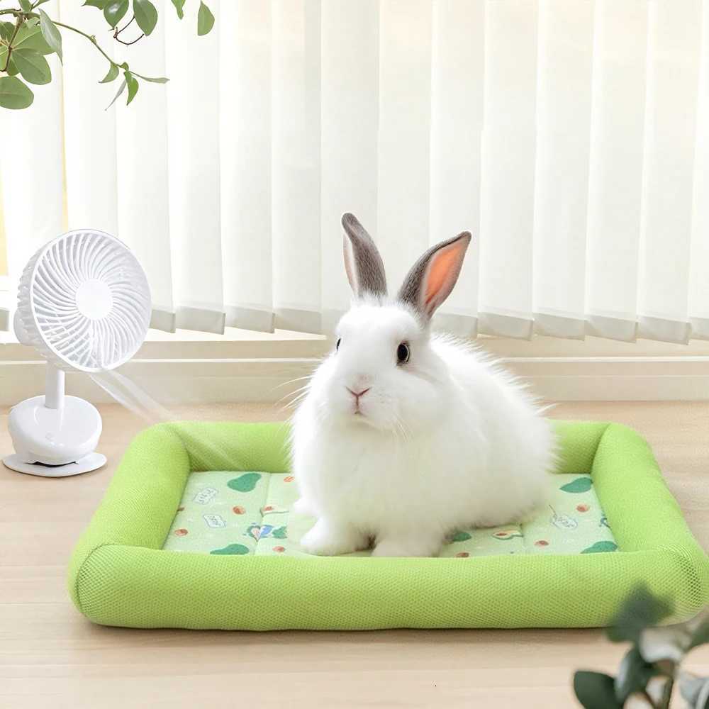 1 PC Summer Pet Cooling Pad Breathable Non-Slip Square Dog Nest for Pet Small Cats Dogs Print Summer Cooling Comfort Pet Bed Pad M251206