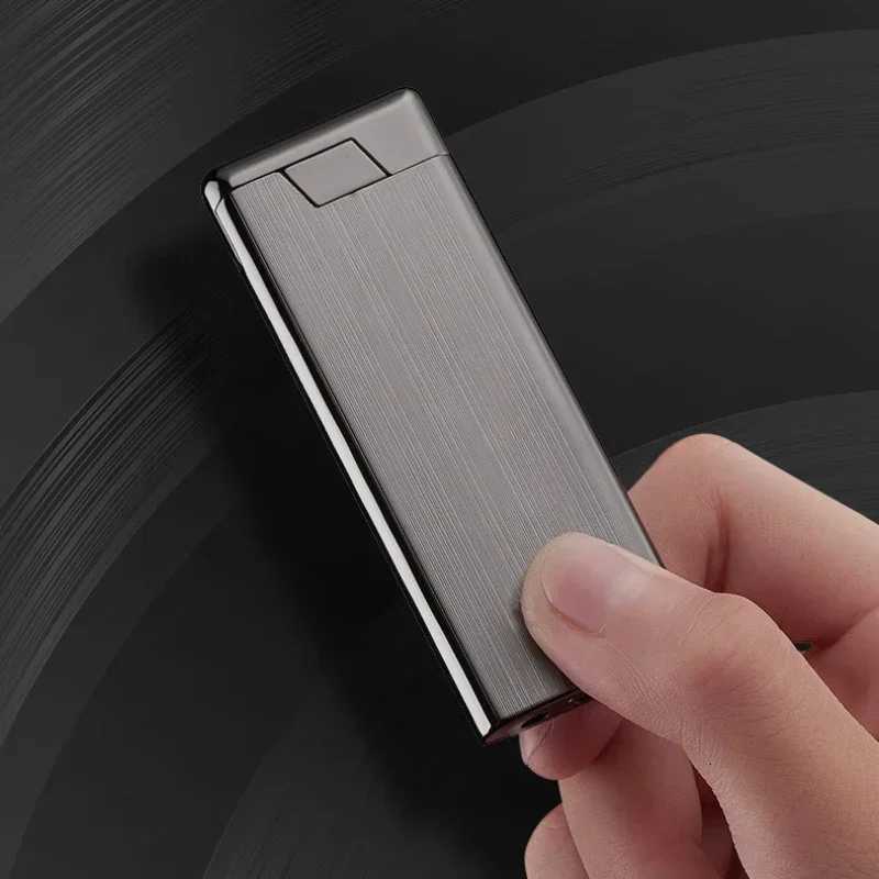 2025 Metal Grinding Wheel for Men Turbo Gas Lighter Windproof Cigarette Lighter Kitchen Outdoor Camping Barbecue High-End Gifts H251206