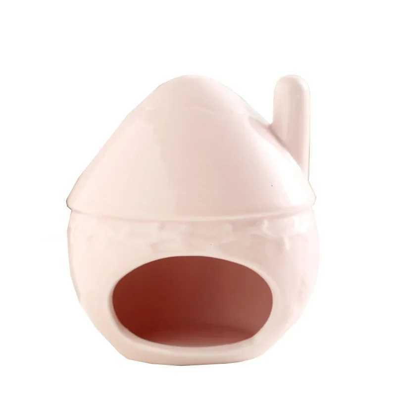 Ceramic Hamster House Summer Heat Dissipation Cooling Nest Golden Bear Sleeping House Hiding House Small House Landscaping House M251206