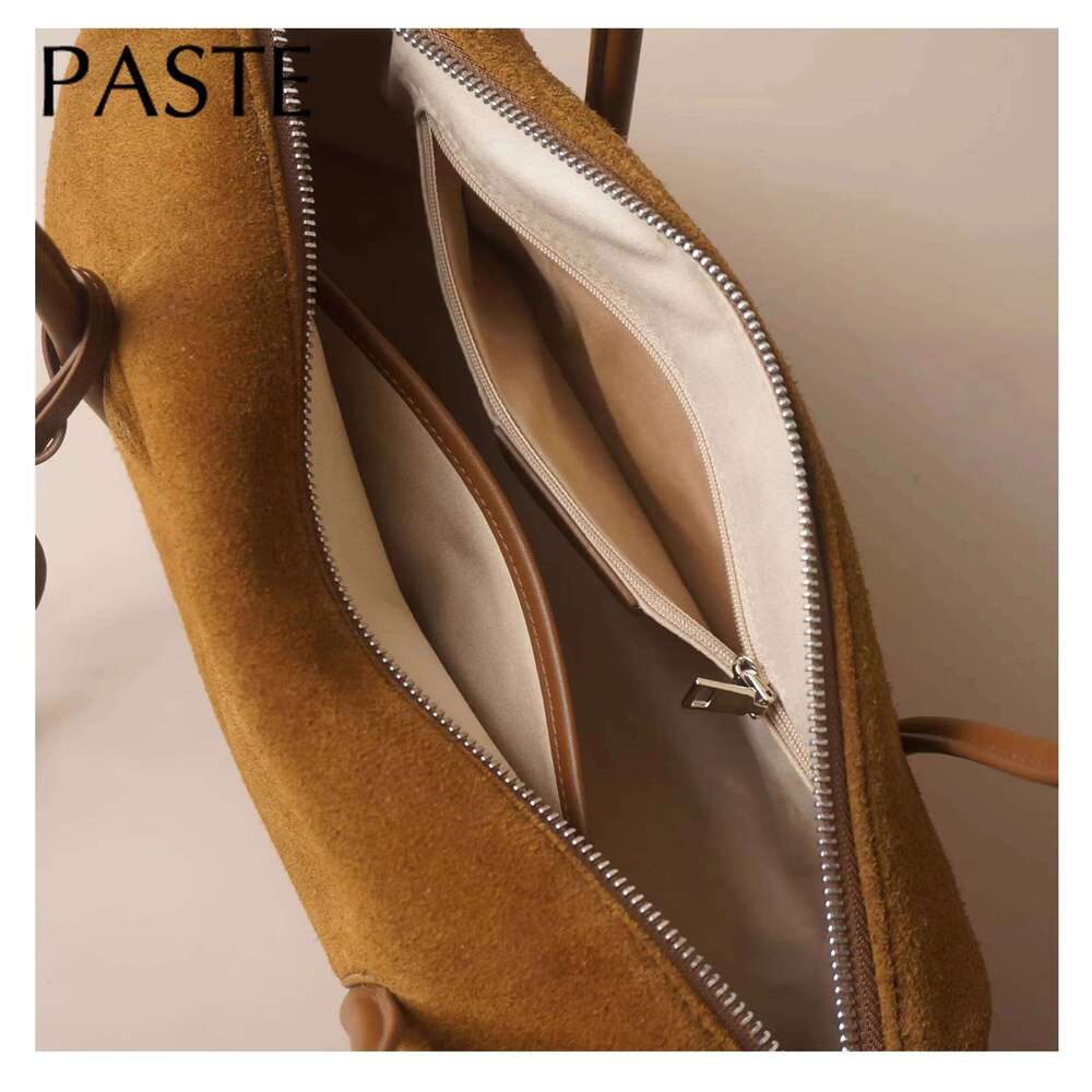 Luxury Bag Designer Shoulder Bags Totes Hobo Hot Sale Chic Tassel Design Armpit Bag Caramel Coffee Color High End Suede Cow Leather Women Handbag Wint