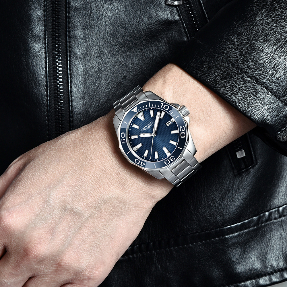 Stainless Steel Luminous Japan Quartz Movement Wristwatch Analog Luxury Men Gift Watches for Christmas Holiday gift