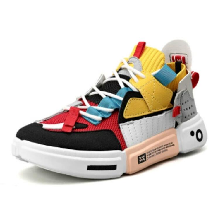 Men's shoes Kids big size Wu Dao autumn new breathable super hot couple shoes men's Korean version trendy color blocking personality interne