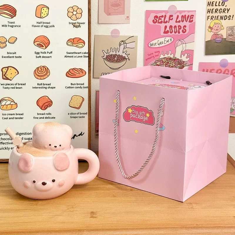 3D Cartoon MugsBirthday CupsCeramic Girlfriends TeachersWater CupsHousehold CouplesHalloween Christmas Gifts Drinkware M251206 - view 7