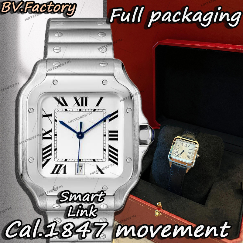 Mens Watch Designer Watches Men Top Super Quality BV factory Cal.1847 35.1MM/39.8MM Mechanical Watch Smart link 904L Sapphire Waterproof 10AT Full Package With Fedex