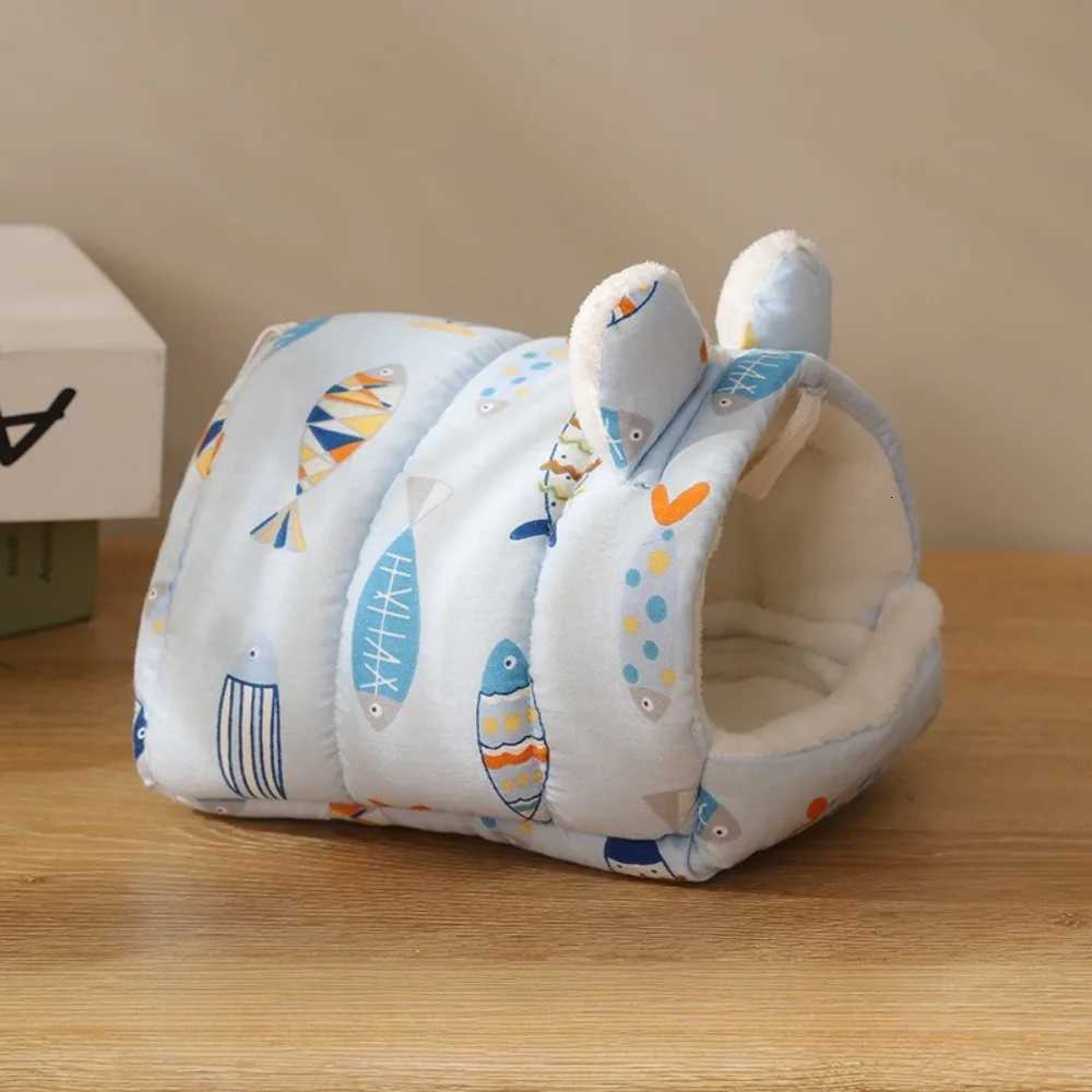 Cute Cartoon Hamster House Mini Cage Guinea Pig Nest Small Animal Mice Rat Pet Bed Bird Winter Warm Soft Mat Hamster Accessories M251206