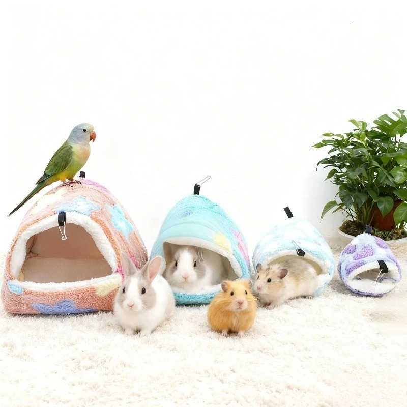 Parrots Golden Bears Pet Hammocks Toys Warm and Soft Beds and Houses New Bread Hamsters Small Animal Nests Washable Warm Winter M251206