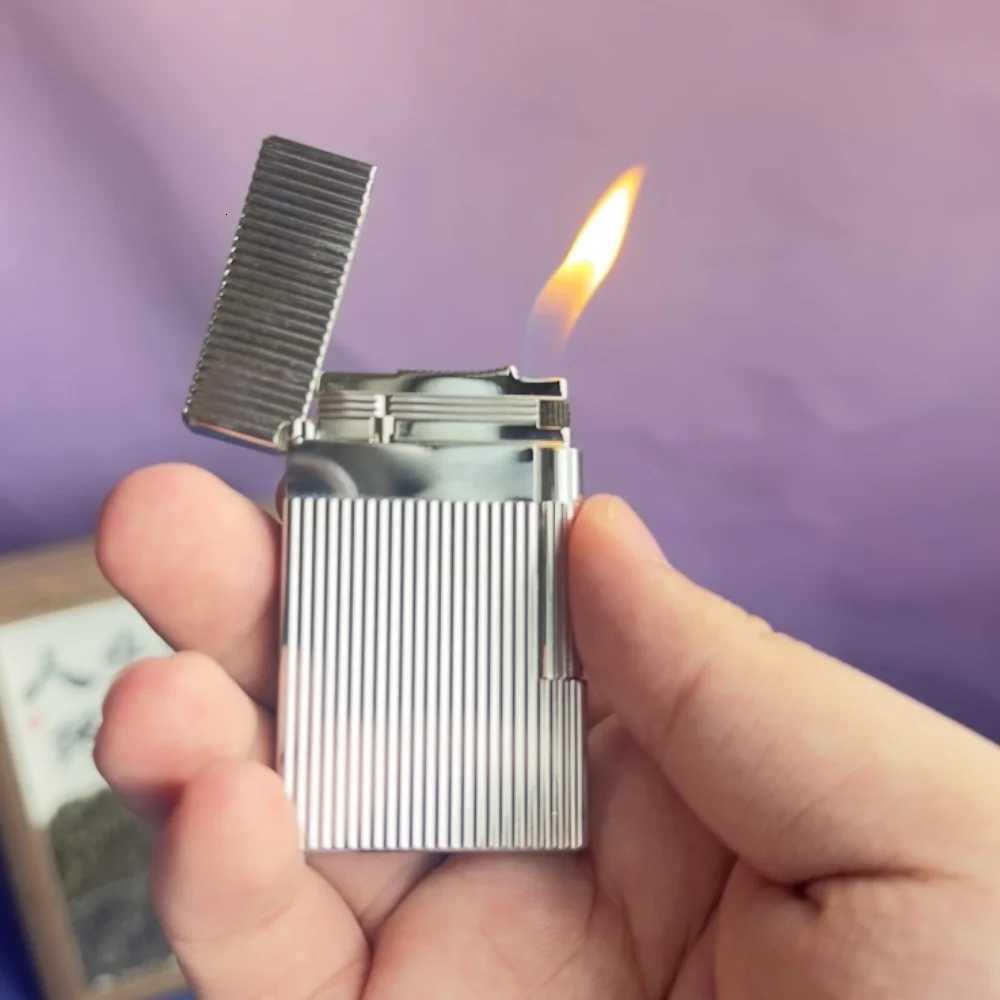 High-end cust lighter ic design gas-filled loud sound ces with a cust smoking set a perfect gift for men H251206