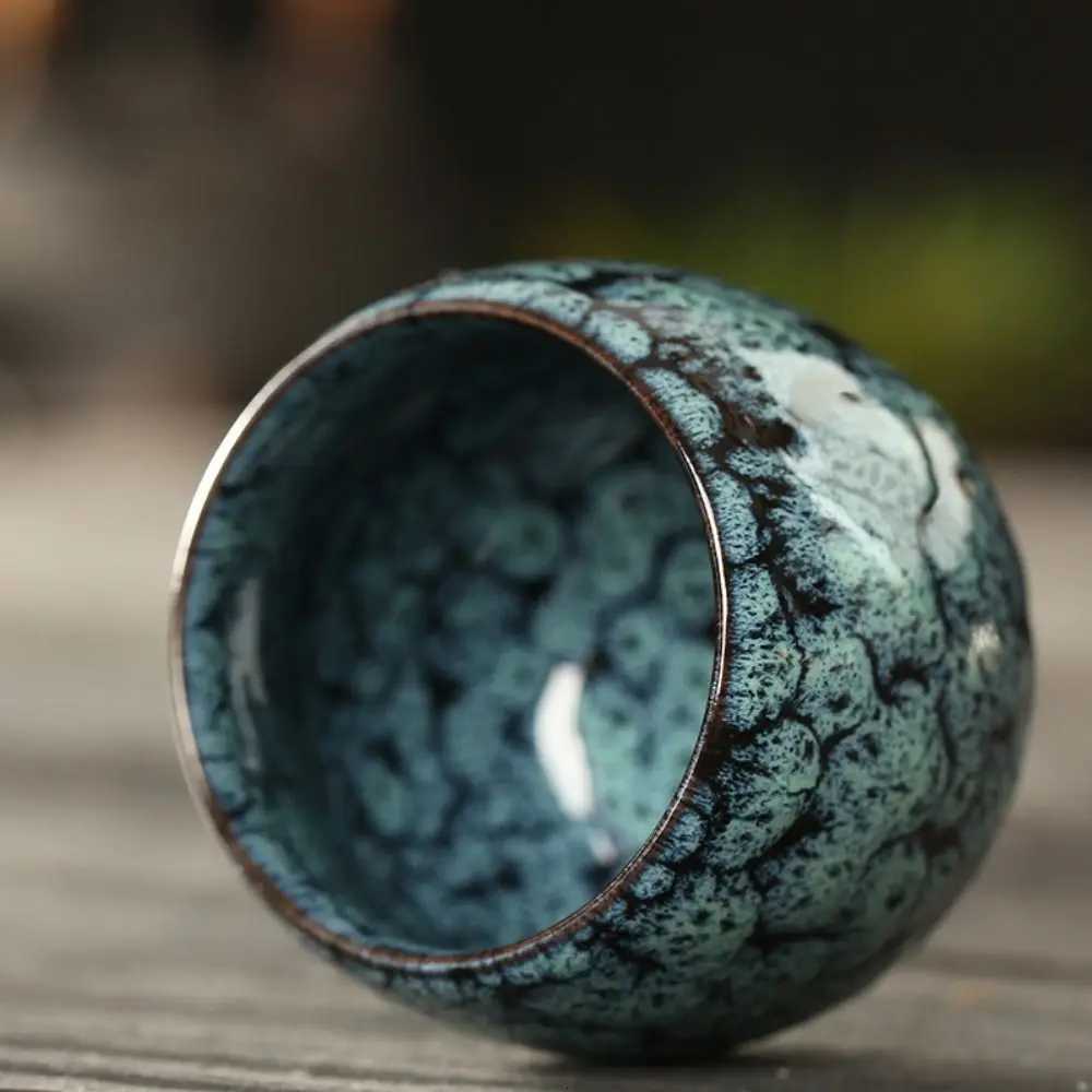Japanese Style Ceramic Tea Cup Kiln Transformation Espresso Cup Porcelain Kung Fu Teacup Pottery Coffee Mug Wine Drinkware M251206 - view 6
