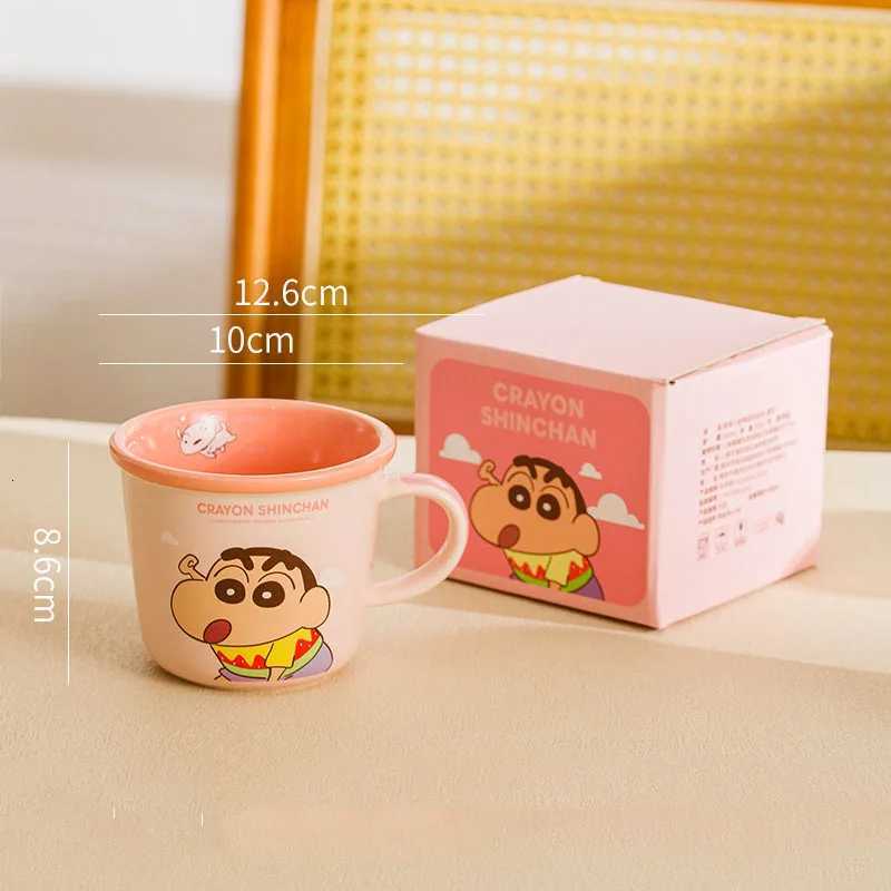 Crayon Shinchan Ceramic Mug Japanese Kawaii Milk Beverage Water Cup Cartoon Anime Breakfast Cup Household Daily Necessities M251206 - view 5