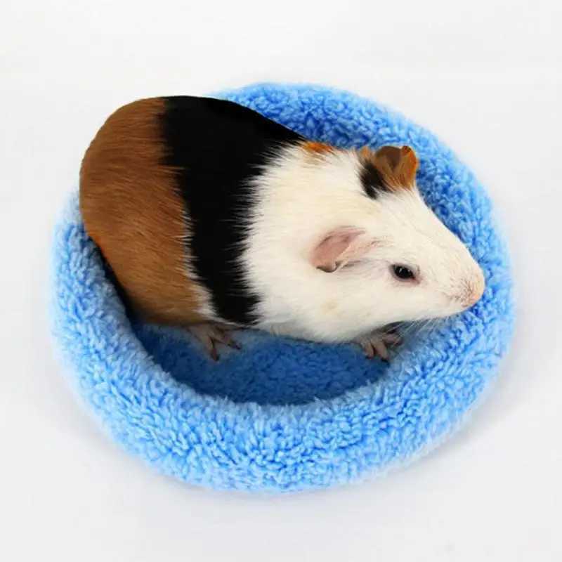 Guinea Pig Hamster House Winter Warm Animal Rabbit Squirrel Hamster Bed Washable Soft Guinea Pig Cage Accessories M251206