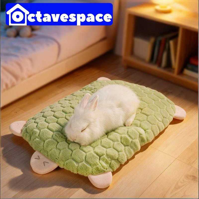Winter Rabbit Heating Pad Small Pet Sleeping Mat Rabbit Cage Mat Non-Slip Soft Floor Mat Suitable for Guinea Pigs Chinchillas M251206
