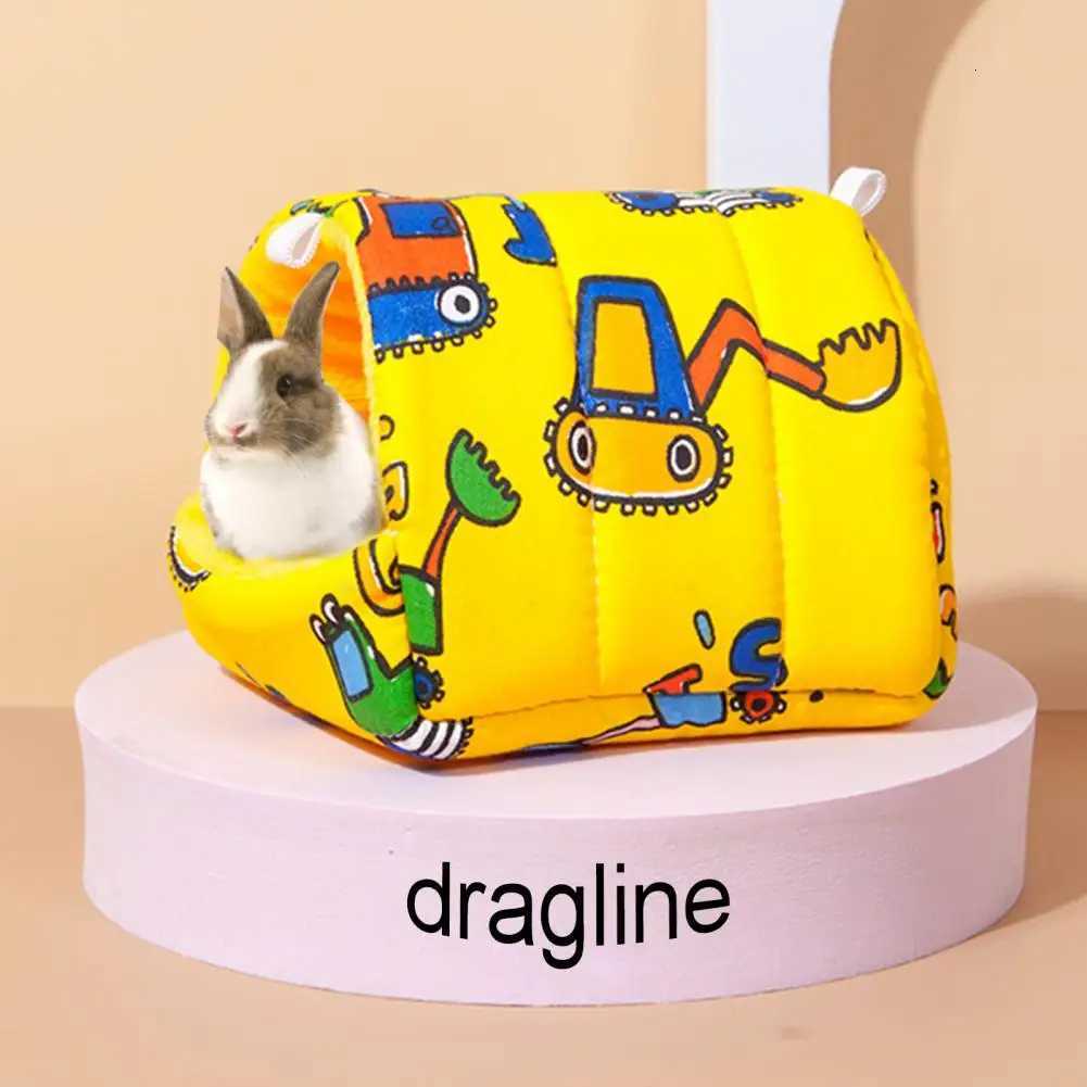 Cozy Pet Nest Cozy Cartoon Patterned Hamster Nest Spacious Hideout for Small Ideal Guinea Pig Bed House for Rabbits Chinchillas M251206