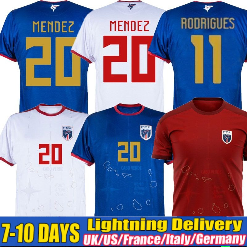 2026 World Cup Cape Verde National Team Soccer Jerseys 26 27 Fans Player Home Away Third Editions Rodrigues Mendez Men Football Shirts