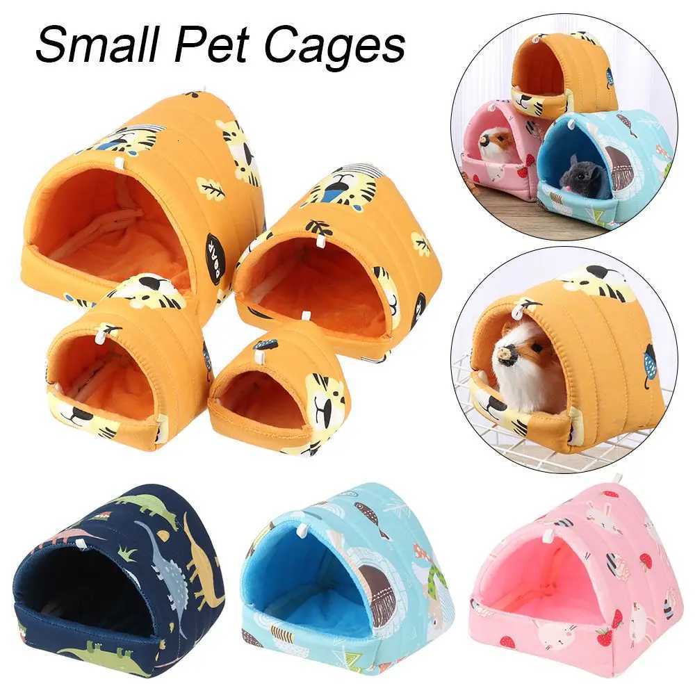 DIY Cute Mini Cage Rabbit Squirrel Winter Warm Mat Guinea Pig Nest Hamster House Small Animal Sleeping Bed Pet Hanging Cage M251206