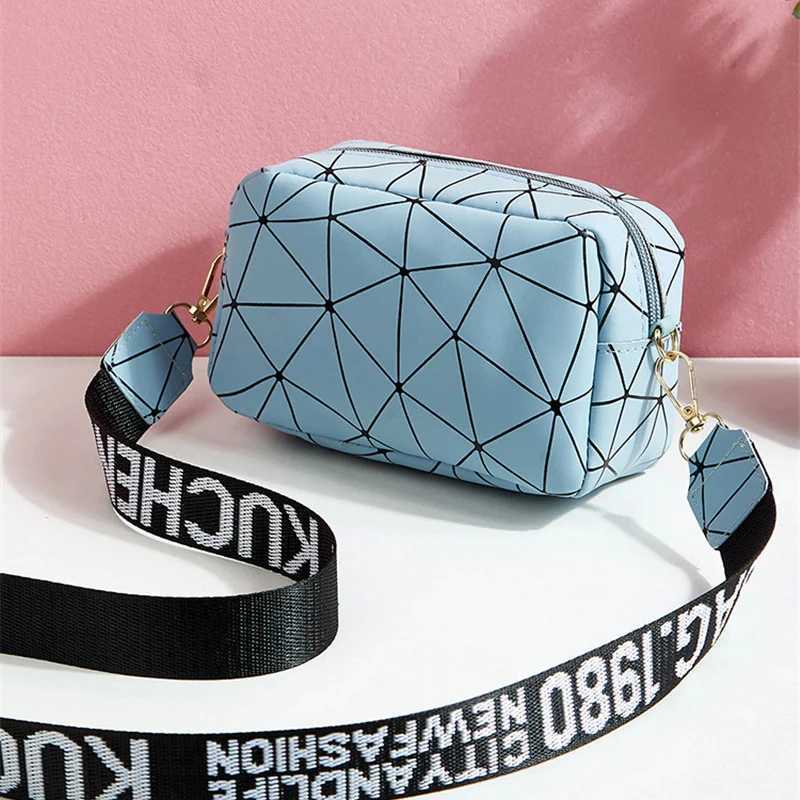 Fashion Cool Geometry Color Shoulder Bags For Women Small Crossbody Bag Purse PU Leather Lady Girls Handbag bolsa femininaT251205