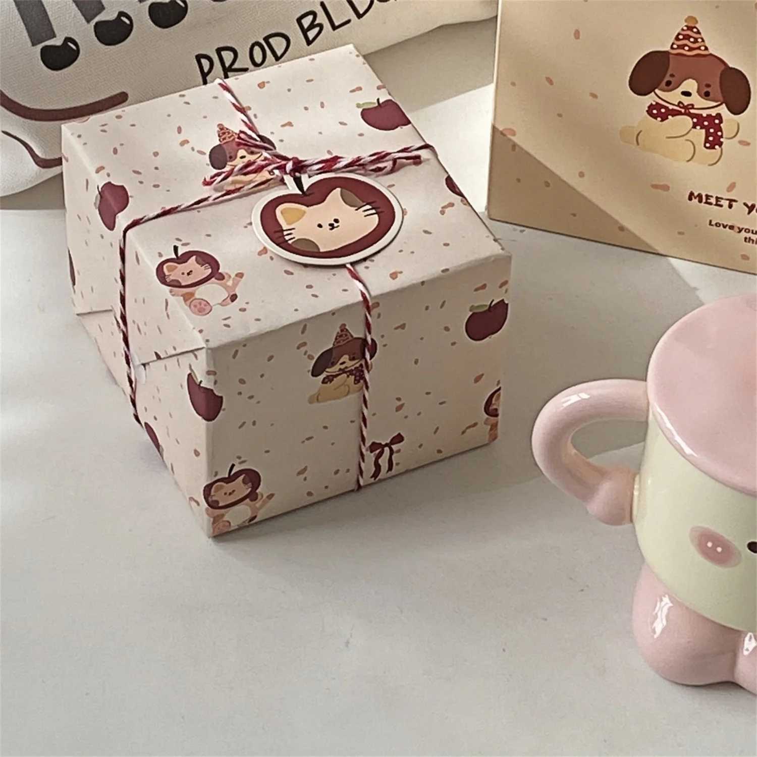 Birthday Gift to Women 300ml Ceramic Cup Sets Cute Mugs with Scoop and Lid Creative Tea Cup Exquisite Gift Box to Friends M251206 - view 4