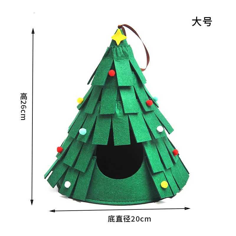 Hamster Christmas Tree Warm Cozy Hamster Christmas Toy Warm Guinea Pig Bed Hideaway Hamster Nest Christmas Bed for Small Animal M251206