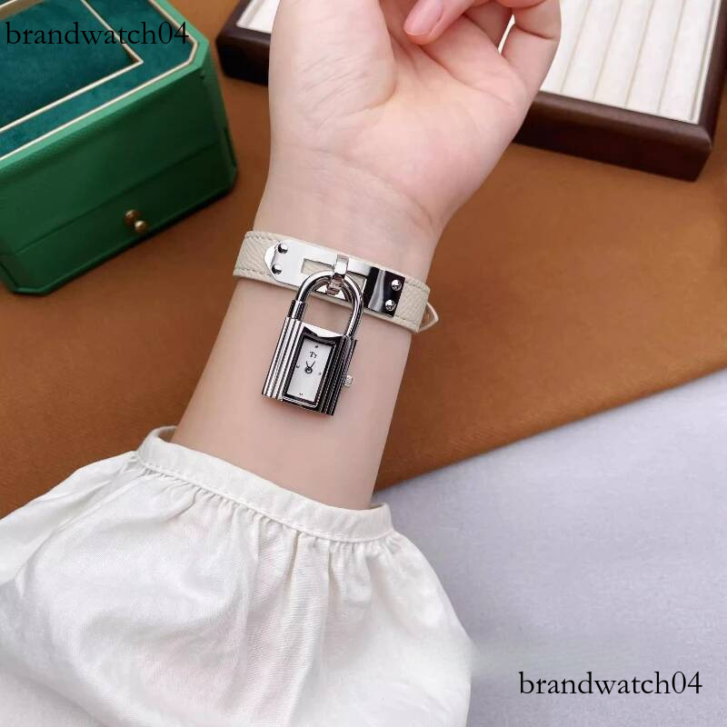 2025 Luxury Women's Unique Designer Lock Dial Leather Quartz High-Quality Ladies Watch Water-Resistant Birthday Gift