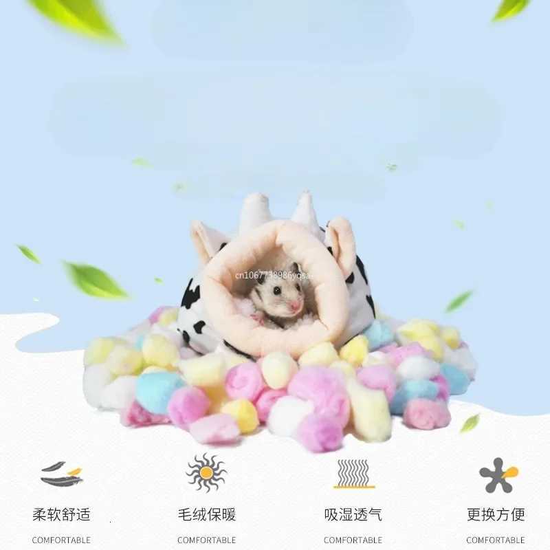 100PCS/bag Hamster Cotton Balls Winter Warm Hamster Nesting Material Colorful Cute Mini Balls Small Pet Cage Accessories M251206