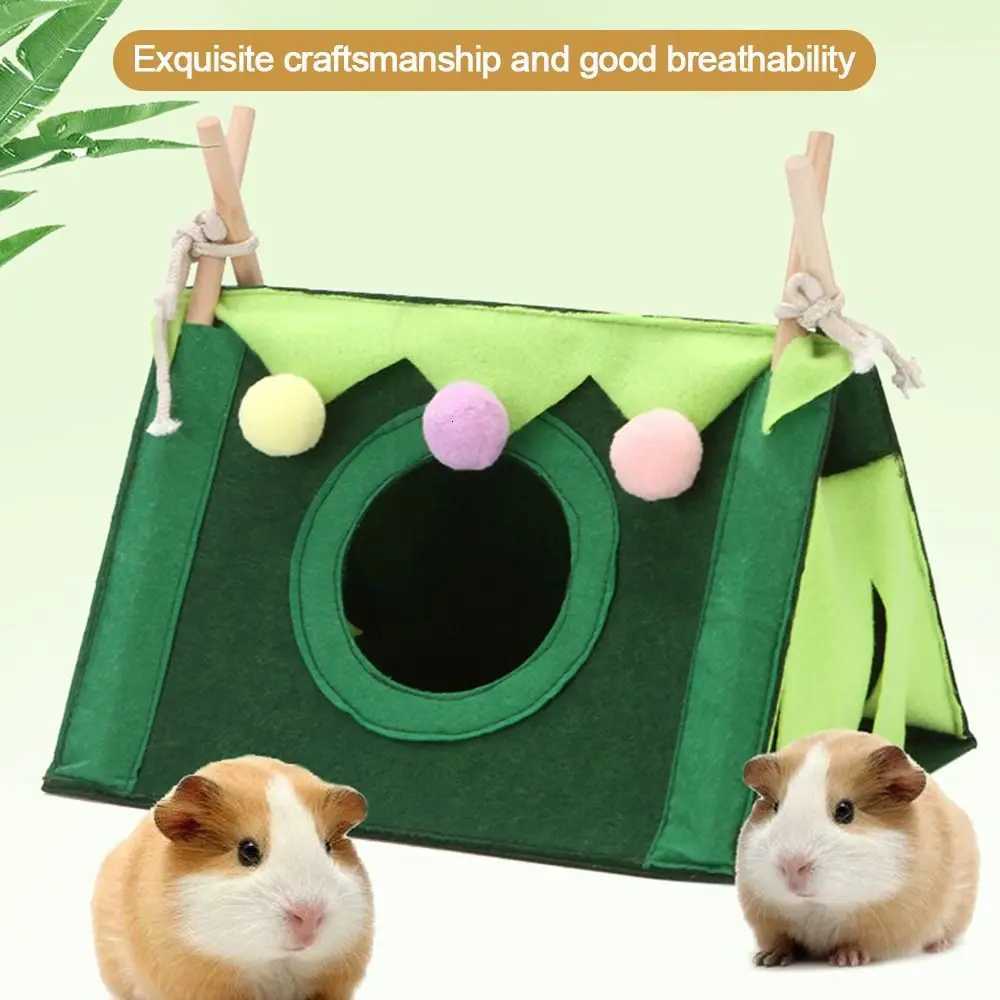 Small Pet Nest Felt Tent Rabbit Nest Hamster House Hamster Cage Large Guinea Pig Cage Guinea Pig Small Animal Bed Accessories M251206
