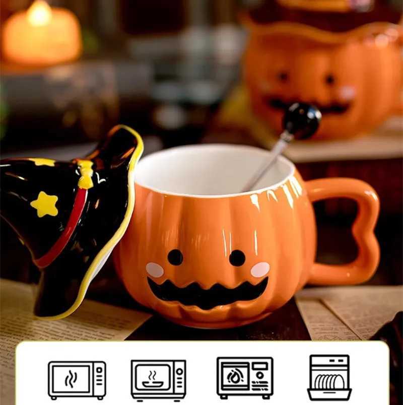 Cute Gift Cup Funny Pumpkin Magic Hat Mug Practical Souvenirs for Girlfriends Couple Ceramic Water Cup M251206 - view 7