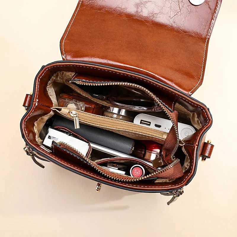 Genuine Leather Women bag Luxury Handbags Double Zipper Ladies Shoulder Bags Lock decoration Real Cowhide Handbag Bolso de manoT251205