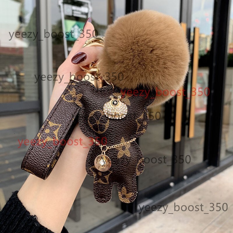 Leather Bear Charm Creative Factory Direct Wholesale Cross-Border Fashion Bag lvkeychains louis vuittonly lvs lvt louisvuitton louise louievuitton