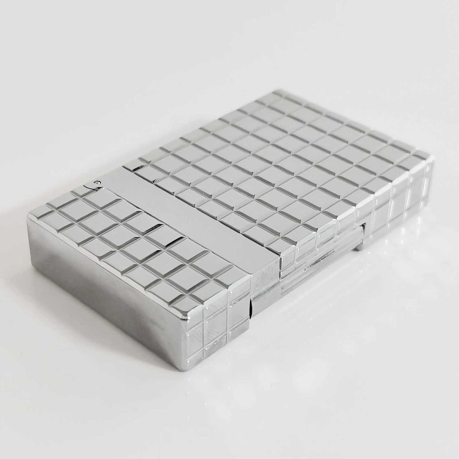 Gas Lighter Large Square Gas Butane Rechargeable Bright Sound For Thanksgiving Gift Collection Metal 100 H251206