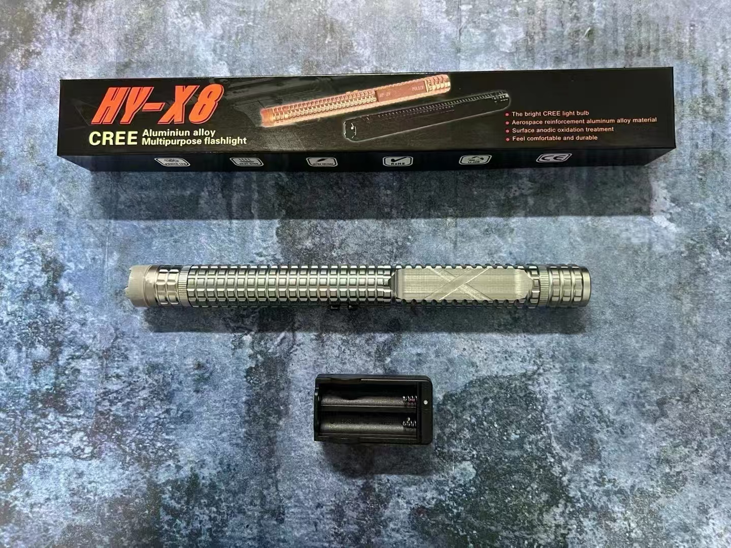 New model flashlight - powerful light, multi-functional, rechargeable, portable, suitable for household emergencies, durable for outdoor use