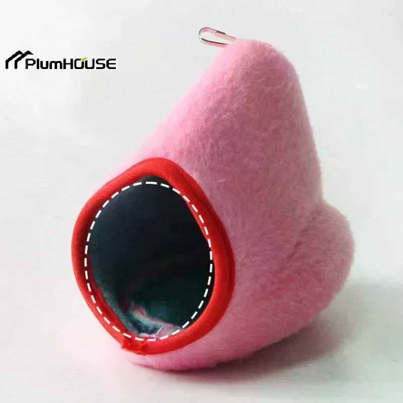 Hamster Bird Hanging Nest Plush Hammock Cage Nest Soft Warm Sleeping Bed Bag Pets Rest Nest Supplies M251206