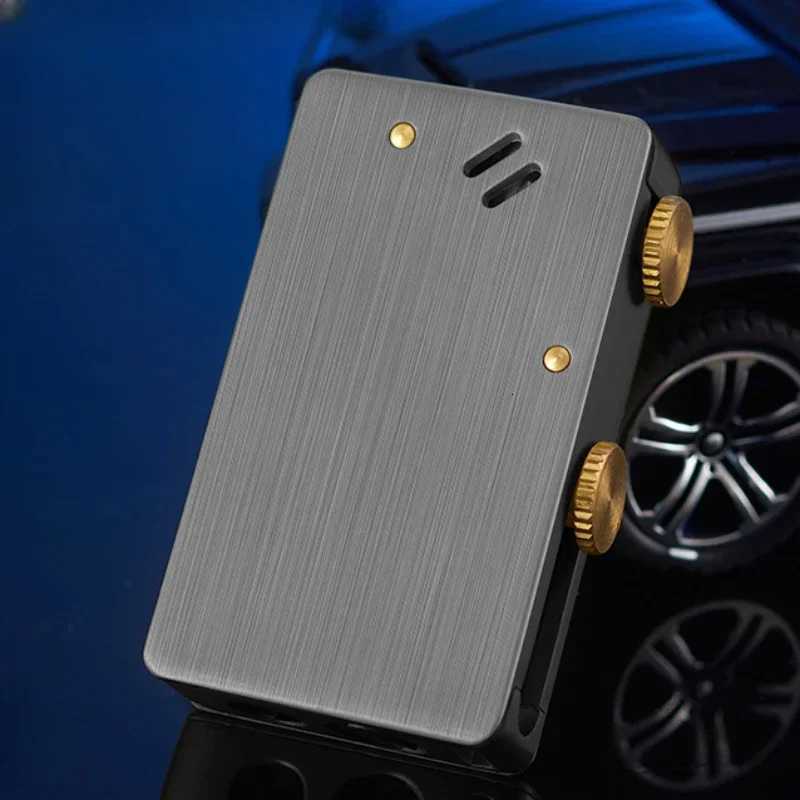 Mtifunctional One-click Kerosene Lighter Autatic Ignition Creative Retro Grinder Metal Lighter ic Flame H251206
