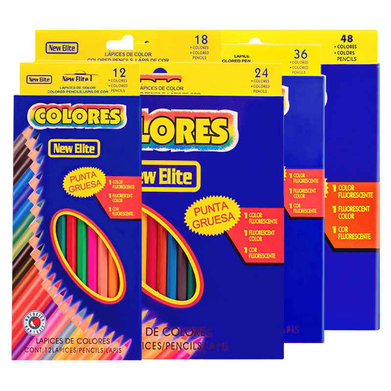 Children's Beginner 48-Color Art Set Oil-Based Pencil Box for Students Artistic Coloring Sketching Colored L251206