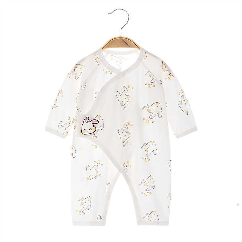 K815 Baby Jumpsuits Summer newborn jumpsuit baby pure cotton thin boneless clothes long sleeved baby summer clothing Pure cotton children's clothing