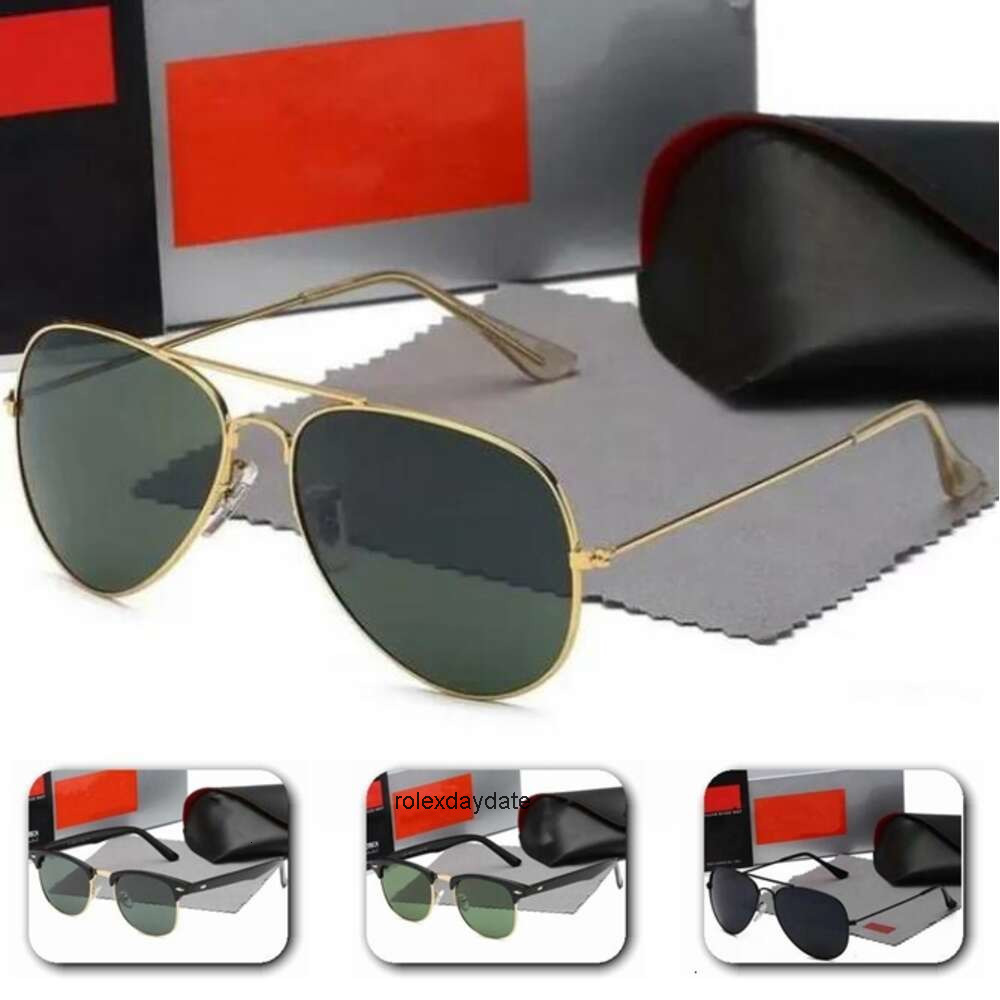 rayband rayban rainess ban banssunglasses high quality designer sunglasses men women classical sun glasses aviator model lenses double bridge design suitabl JN6D